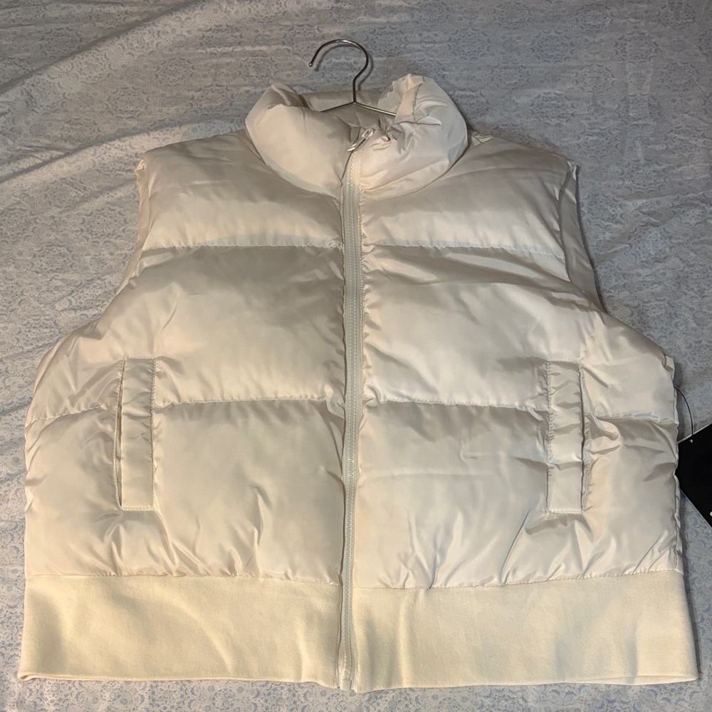 Forever 21 Off-White Puffer Vest